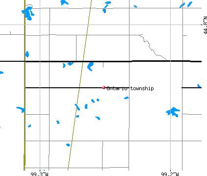 Ontario township, SD map