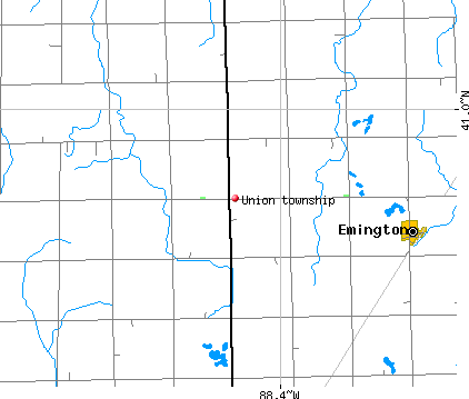 Union township, IL map