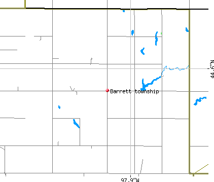 Barrett township, SD map