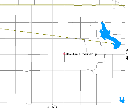 Oak Lake township, SD map