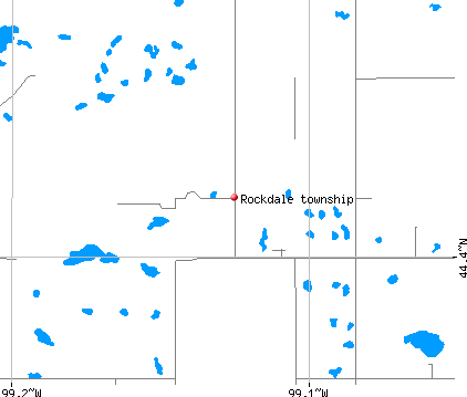 Rockdale township, SD map