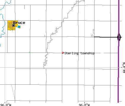 Sterling township, SD map