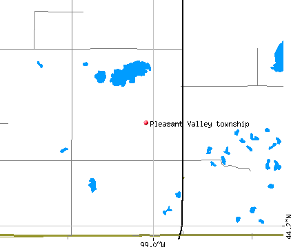Pleasant Valley township, SD map