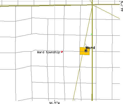 Ward township, SD map
