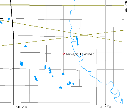 Jackson township, SD map