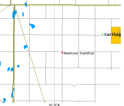 Redstone township, SD map