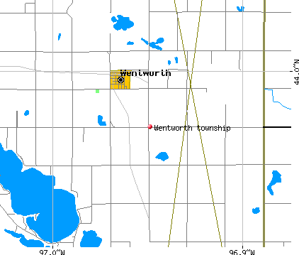 Wentworth township, SD map