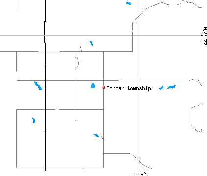Dorman township, SD map