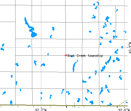 Rock Creek township, SD map