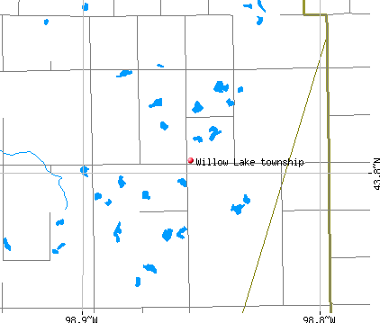 Willow Lake township, SD map