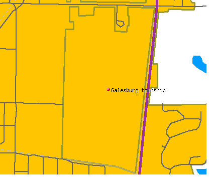 Galesburg township, IL map