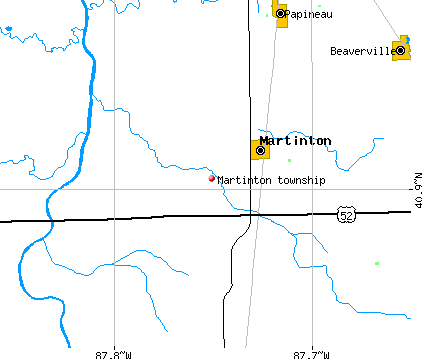 Martinton township, IL map