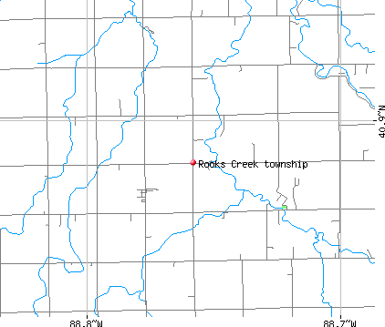 Rooks Creek township, IL map