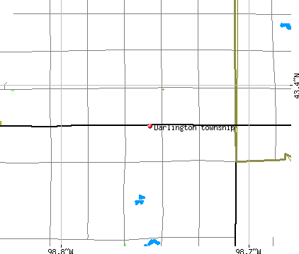Darlington township, SD map