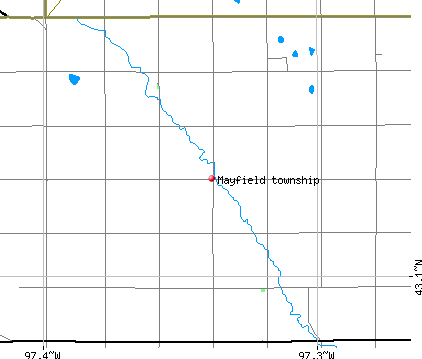 Mayfield township, SD map
