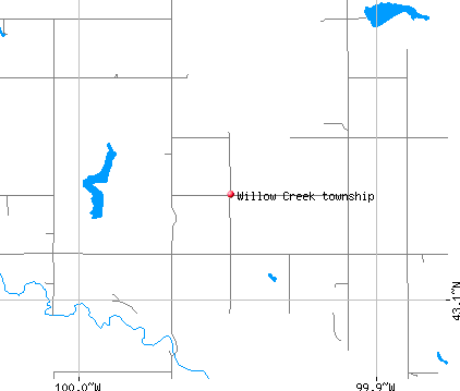 Willow Creek township, SD map