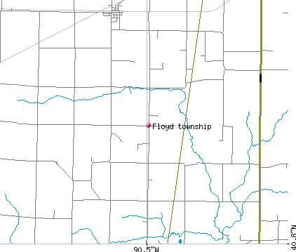 Floyd township, IL map