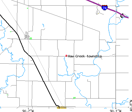 Haw Creek township, IL map