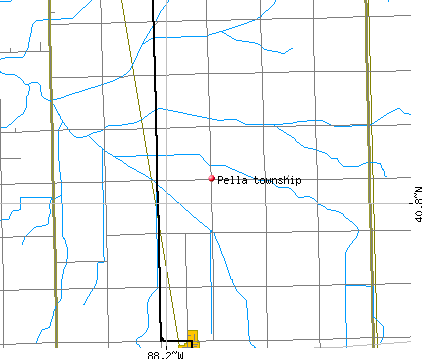 Pella township, IL map