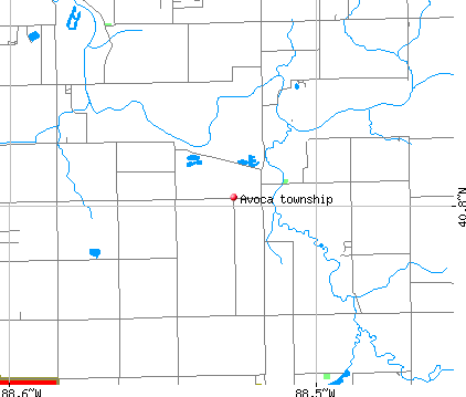 Avoca township, IL map