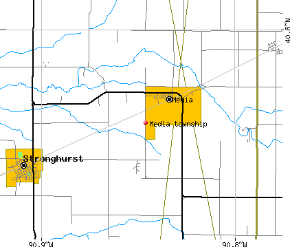 Media township, IL map