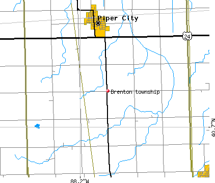 Brenton township, IL map