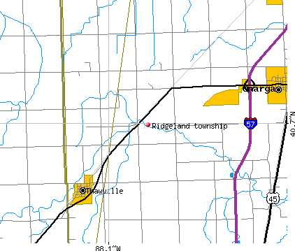 Ridgeland township, IL map
