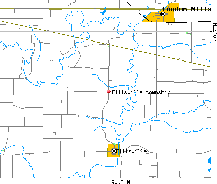 Ellisville township, IL map