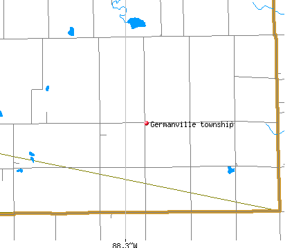 Germanville township, IL map