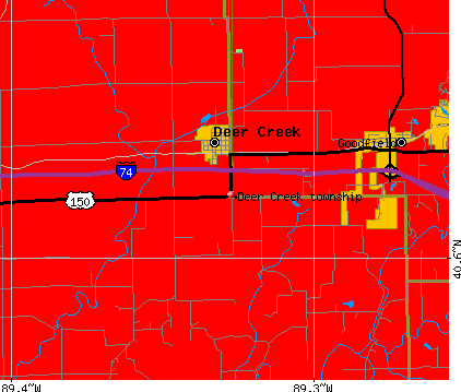 Deer Creek township, IL map