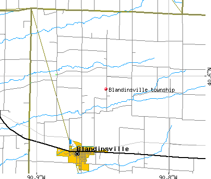 Blandinsville township, IL map