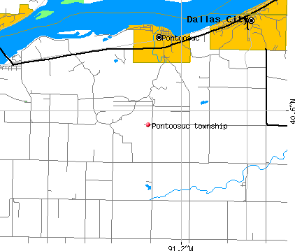 Pontoosuc township, IL map