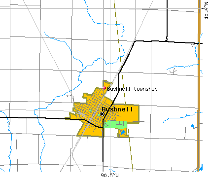 Bushnell township, IL map