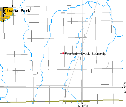 Fountain Creek township, IL map