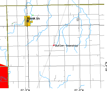 Butler township, IL map