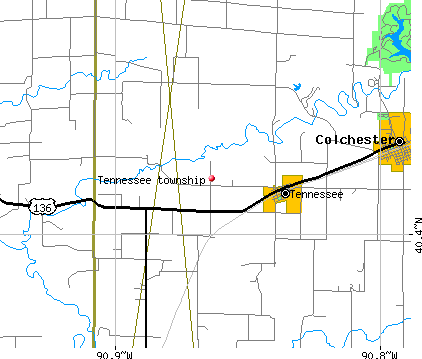 Tennessee township, IL map