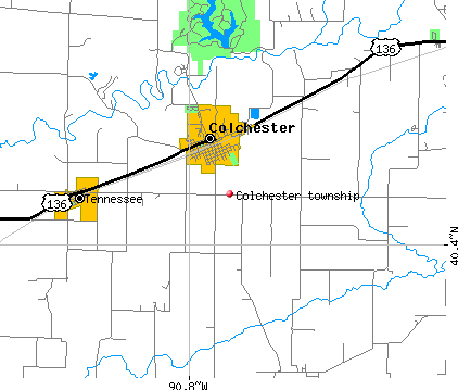 Colchester township, IL map