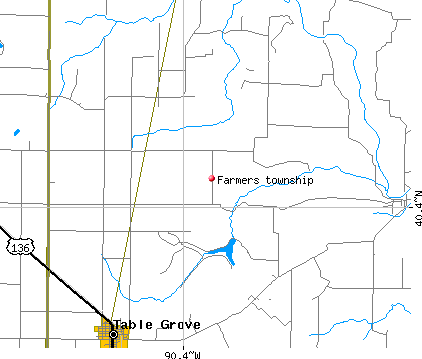 Farmers township, IL map