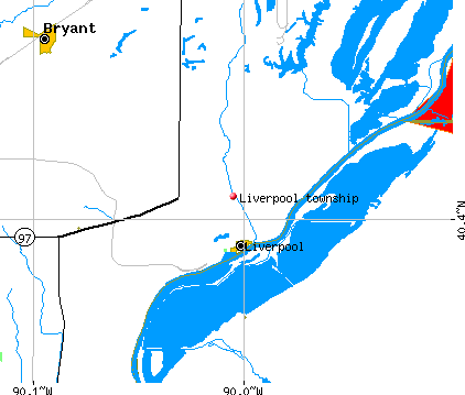 Liverpool township, IL map