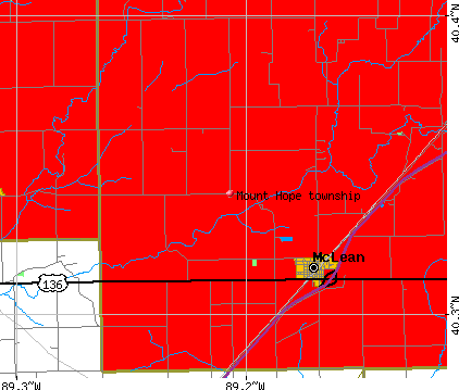 Mount Hope township, IL map