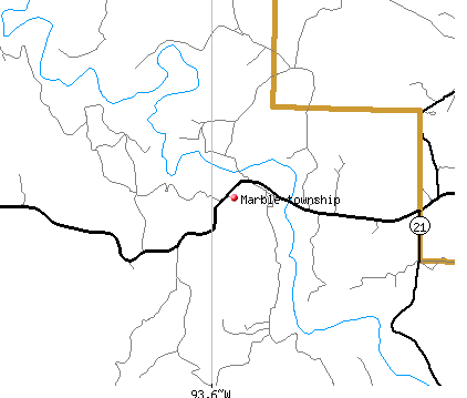 Marble township, AR map