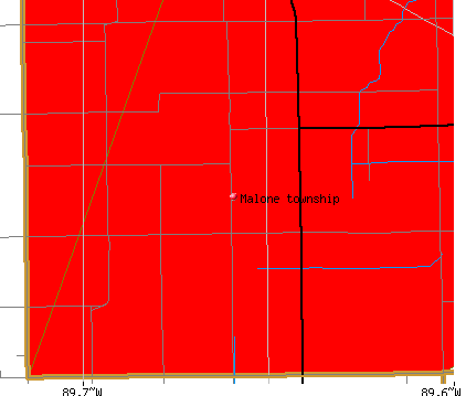 Malone township, IL map