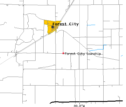 Forest City township, IL map