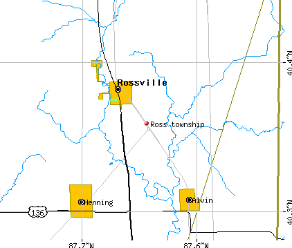 Ross township, IL map