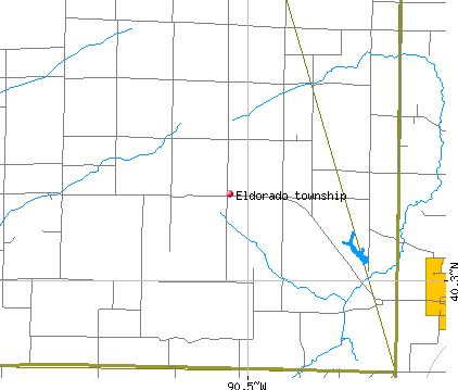 Eldorado township, IL map