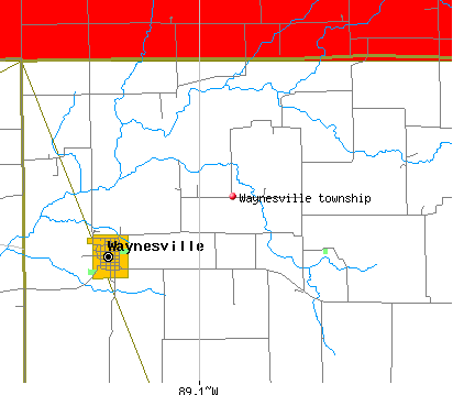 Waynesville township, IL map