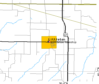 Littleton township, IL map