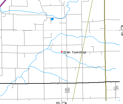 Oran township, IL map