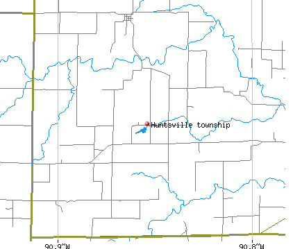 Huntsville township, IL map