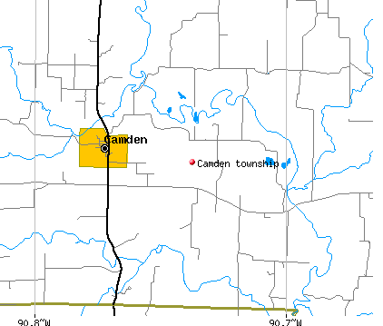 Camden township, IL map